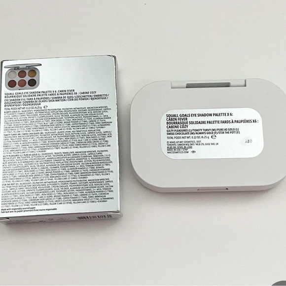 NEW NIB MAC Squall Goals Cabin Fever 6 Eye Shadow Palette Limited Edition - Picture 3 of 3